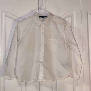 White school girl collared shirt!
